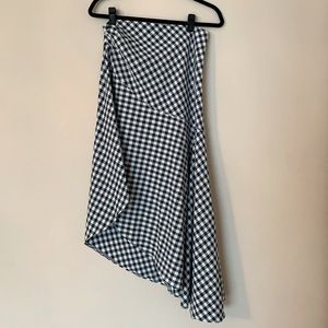 Asymmetrical Picnic Pattern Skirt